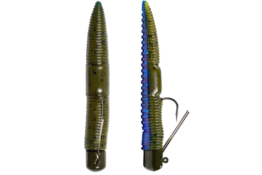 Lunkerhunt Pre Rigged Finesse Worm Okeechobee Craw