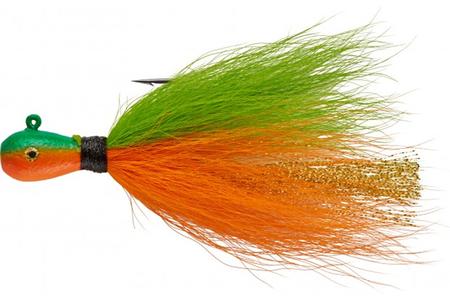 3/8OZ. BUCKTAIL JIG CHARTREUSE/ORANGE