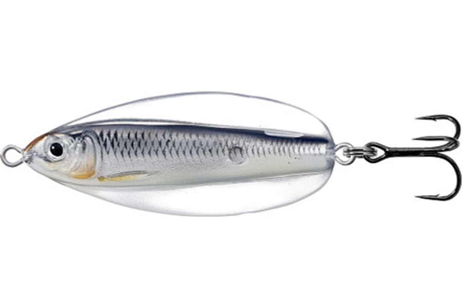 Live Target Eratic Shiner Spoon Glow Black