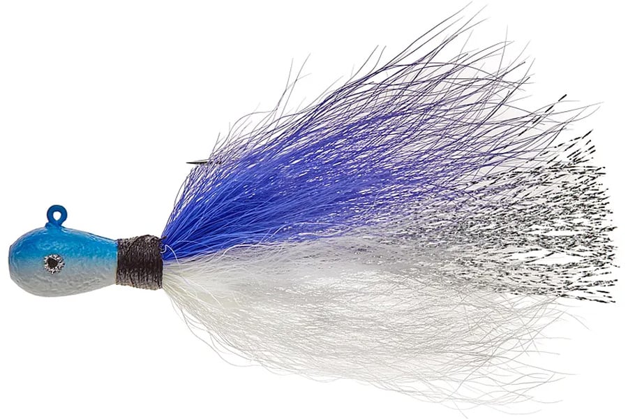 Mepps 1/8 Oz Bucktail Jig Blue White