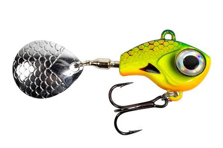 BIG EYE TAIL SPIN 1/4OZ. FIRETIGER GLOW