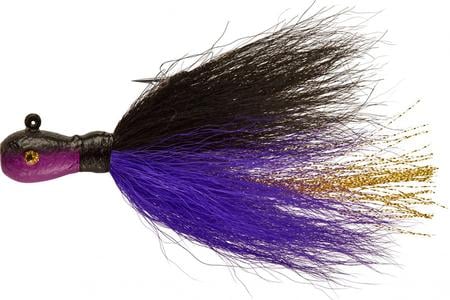 1/4OZ. BUCKTAIL JIG BLACK/PURPLE