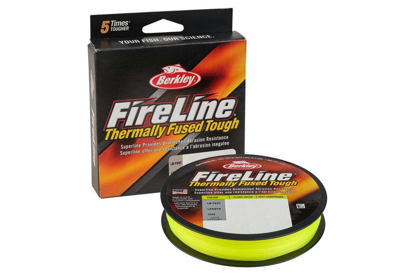 Berkley Fireline Fused Superline - Flame Green4lb