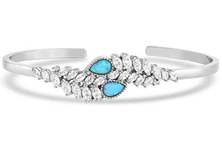 MYSTIC FALLS OPAL CRYSTAL CUFF BRACELET