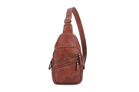 JEANNIE CONCEALED CARRY BACKPACK BROWN