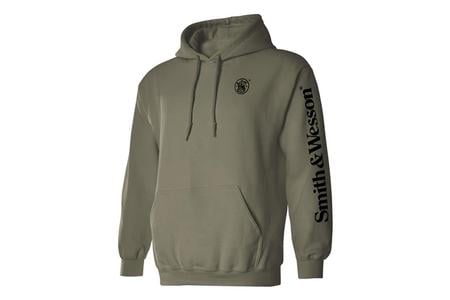 S AND W LOGO SLEEVE HOODIE