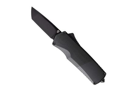 A5 SPRY MINI BLACK ALUMINUM HANDLE BLACK ACCENTS TANTO BLADE