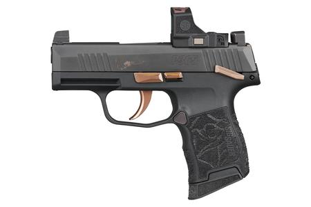 SIG SAUER P365, 380 ACP, 3.1IN, ROSE, BLK, STRIKER, X-RAY 3 SUPP SIGHTS, POLYMER GRIP, (2)