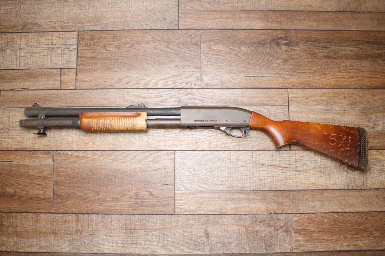 Remington 870 Magnum 12GA Police Trade-In Shotgun with Rifle Sights