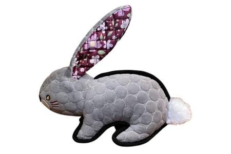 FLORAL BUNNY LINED DOG TOY