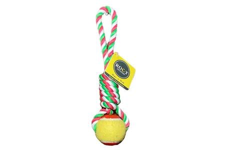 ROPE N BALL DOG TOY 