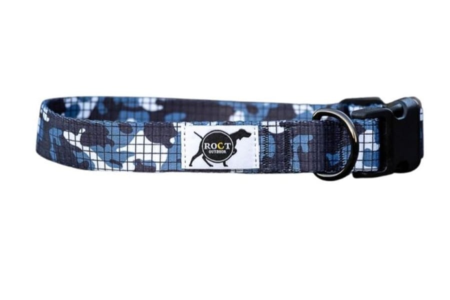 Roct Outdoor Cascade Small or Medium Dog Collar in Thunder Camo