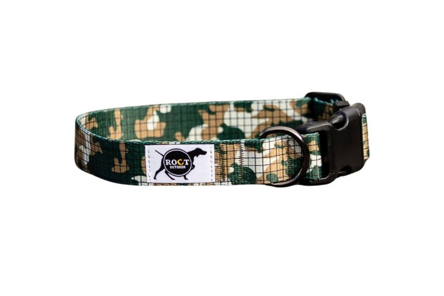 Roct Outdoor Cascade Small or Medium Dog Collar in Grassland Camo