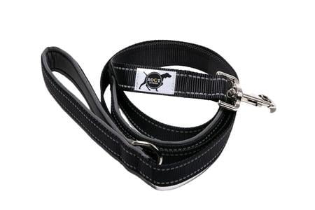 TRAILHEAD DOG LEASH W/PADDED HEEL HANDLE BLACK