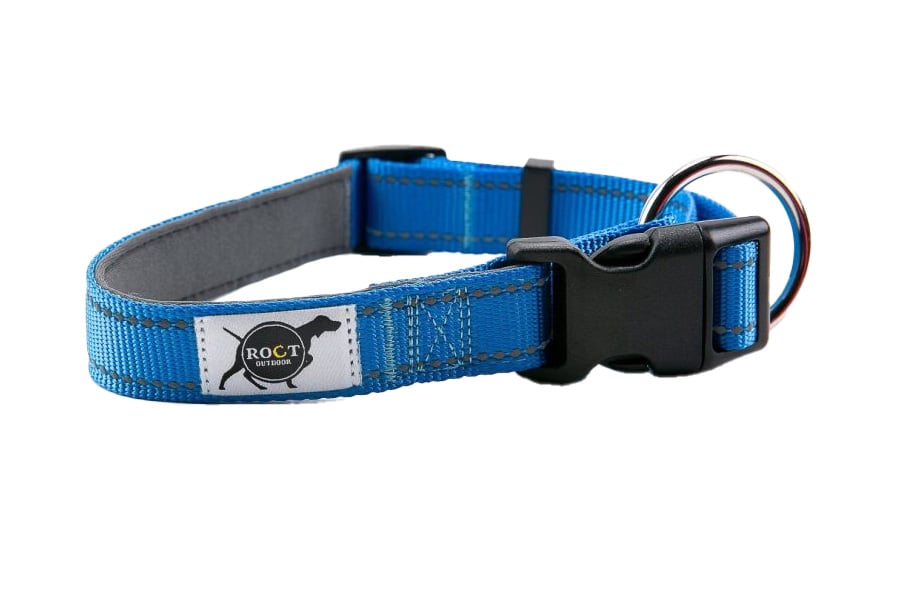 Roct Outdoor Trailhead Small Padded Dog Collar in Blue
