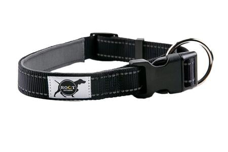 TRAILHEAD PADDED DOG COLLAR BLACK SM