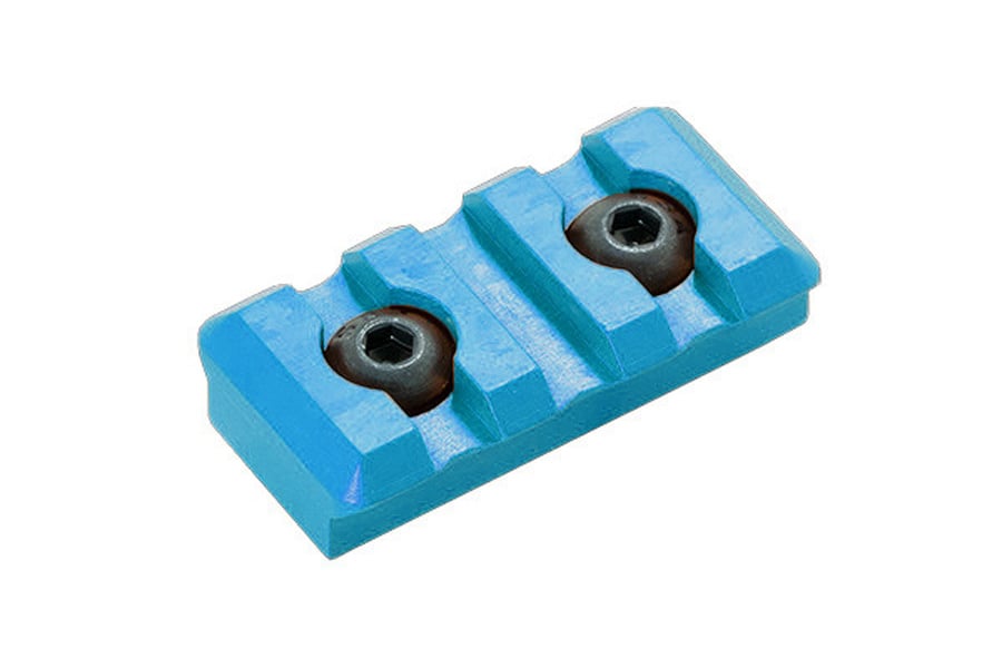 Timber Creek M-LOK 3 Slot Picatinny Rail with Blue Finish