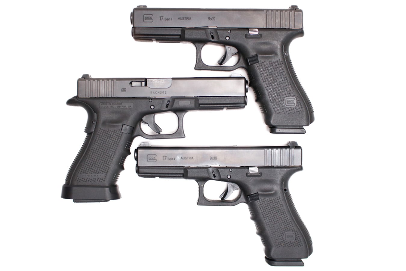 Glock 17 Gen4 9mm Police Trade-In Pistols with Two Magazines
