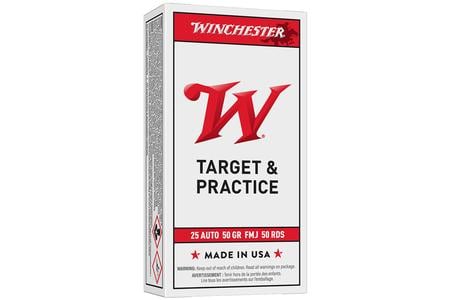 Winchester 25 Auto 50 gr FMJ 50/Box