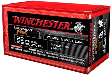 Winchester 22 WMR 30 gr Power Tip V-Max Varmint HV 50/Box