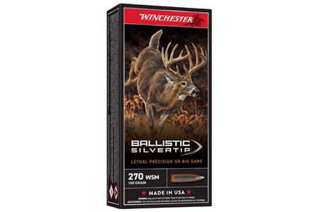 Winchester 270 WSM 150 Grain Ballistic Silvertip 20/Box