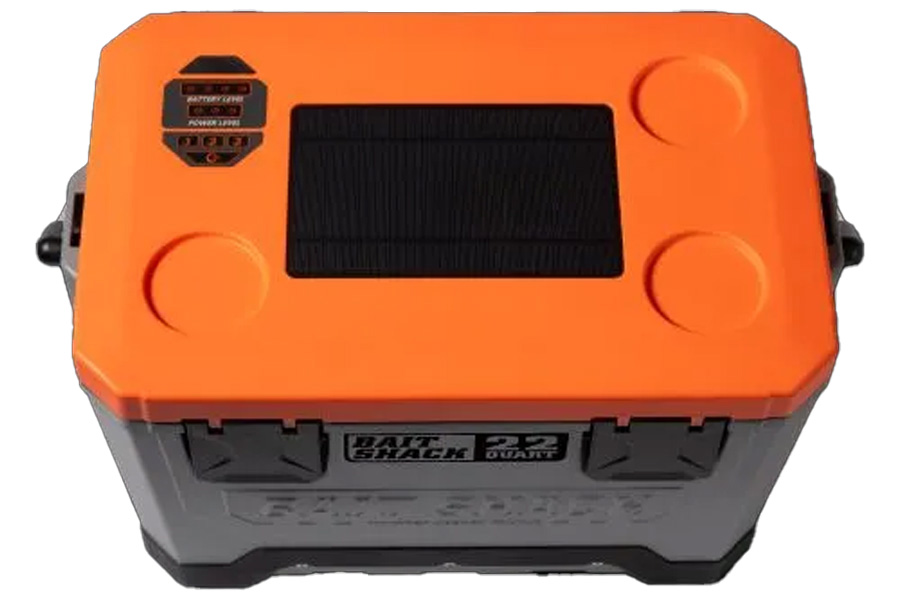Whisker Seeker Seeker Tackle Solar Powered Bait Cooler Orange