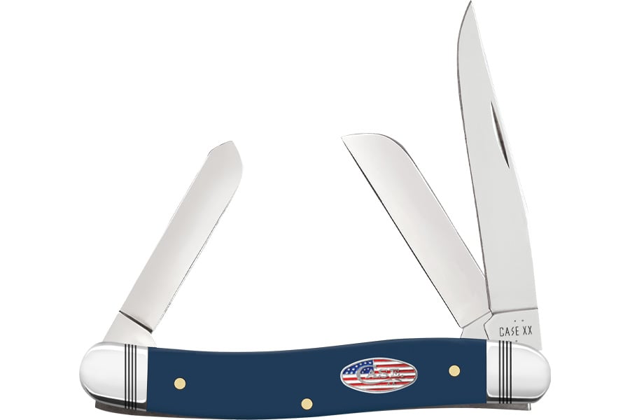 Wrcase Smooth Blue Synthetic Medium Stockman with Stars and Stripes Shield