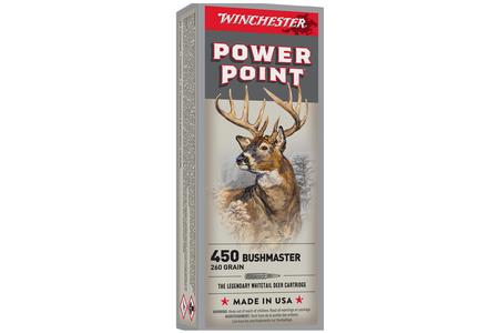 Winchester 450 Bushmaster 260 gr Power Point Super X 20/Box