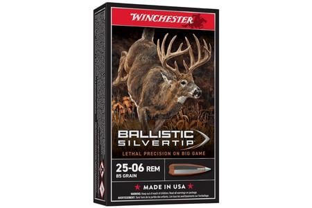 Winchester 25-06 Rem 85 gr Ballistic SilverTip 20/Box