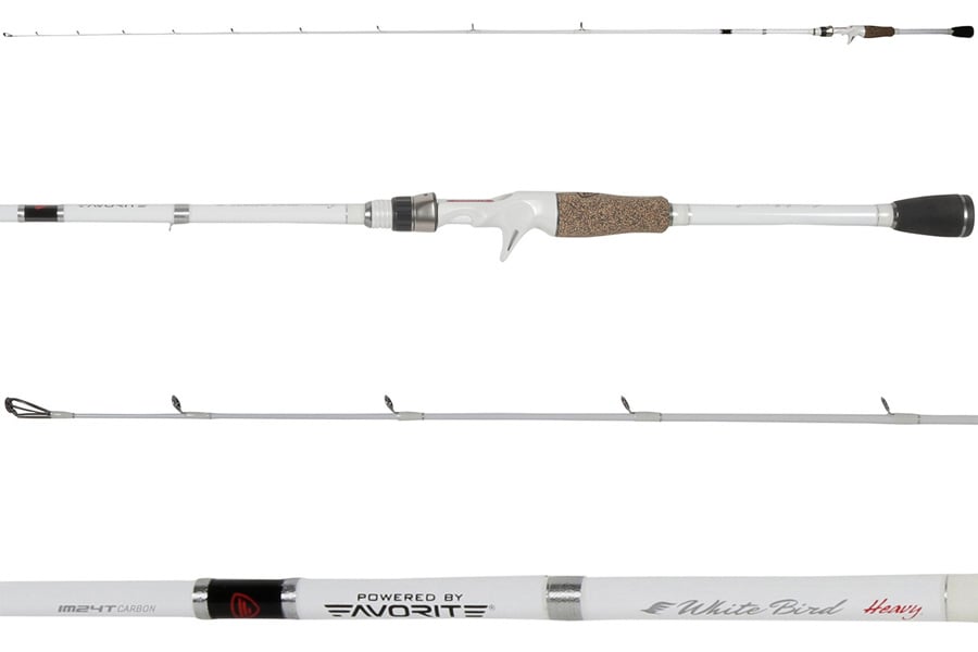 Favorite 7 Foot 2 Inch White Bird Casting Rod