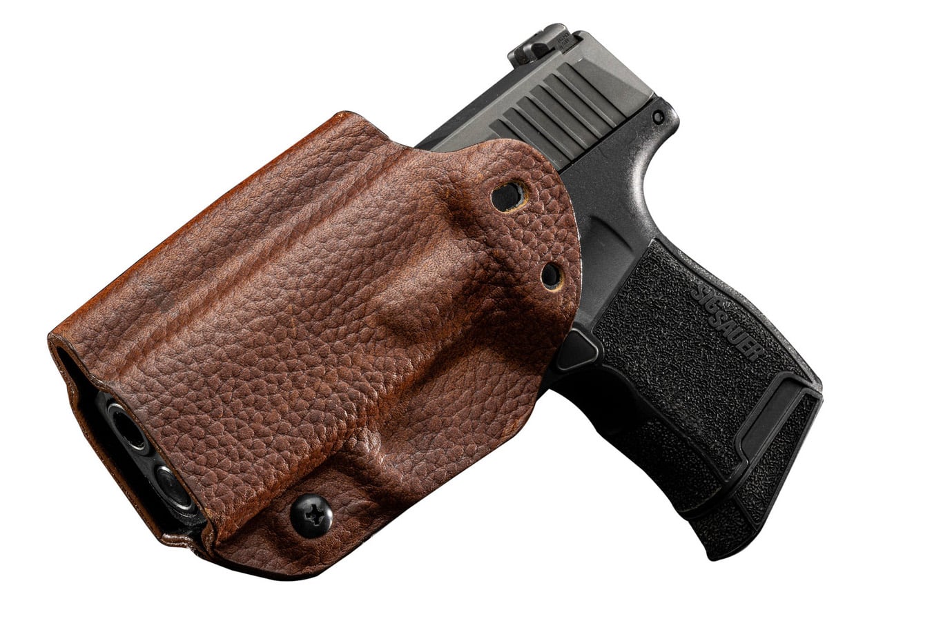 Mission First Tactical ig Sauer P365, P365X Brown Leather Hybrid Holster