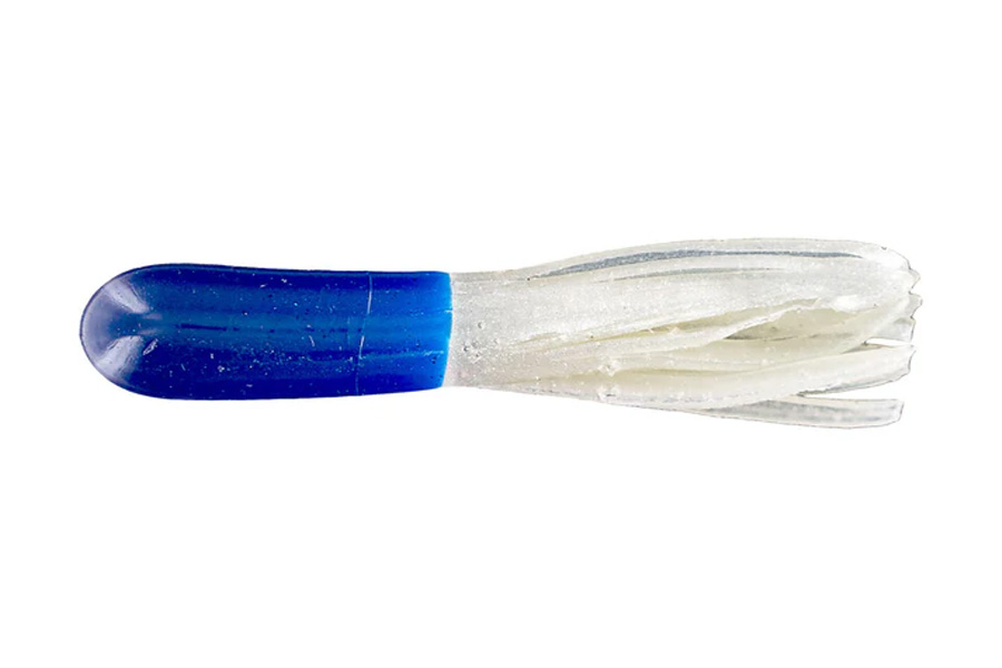 Big Bite Baits 1.5 Inch Crappie Tube Blue Pearl 50 Pack