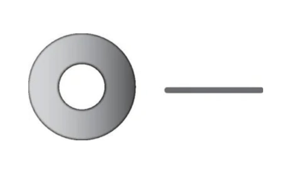 Seachoice 1/4 Inch Bulk Flat Washer