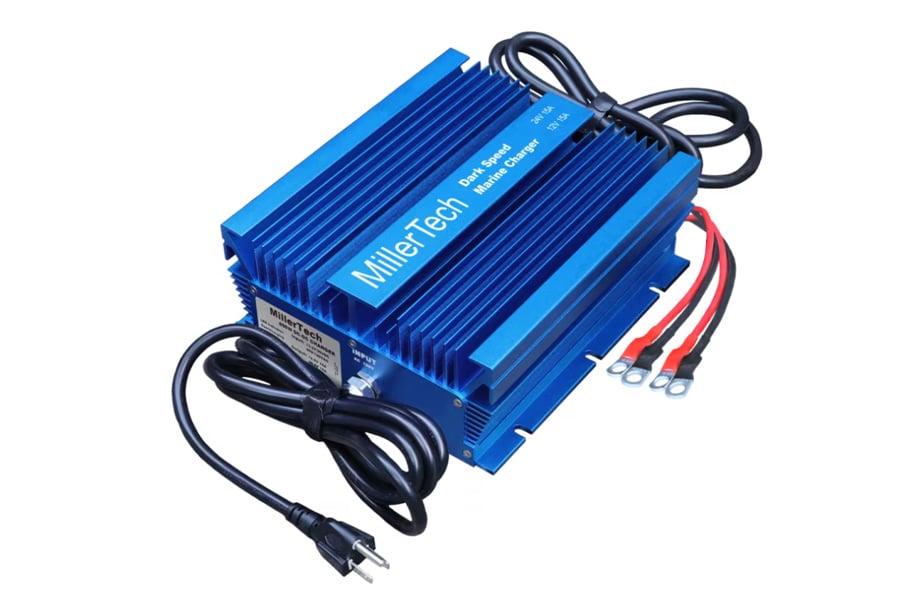 Millertech 12V-24V Dark Speed On The Run Dual Marine Charger