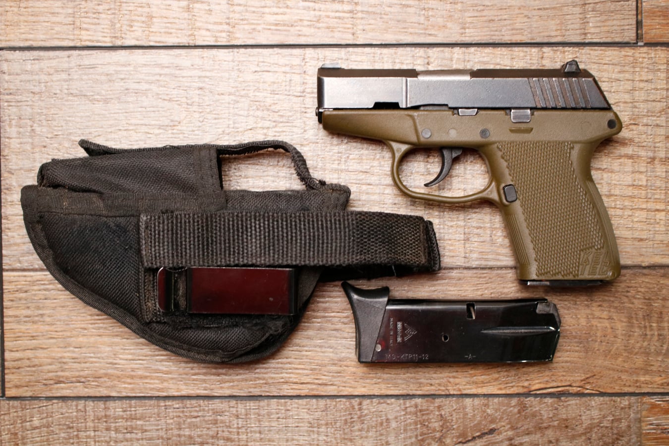 Kel-Tec P-11 9mm Police Trade-In Pistol with Holster and Two Magazines