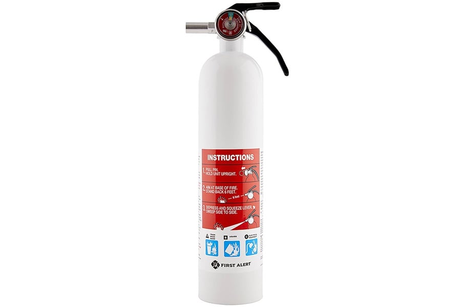 First Alert Rechargeable Marine Fire Extinguisher White