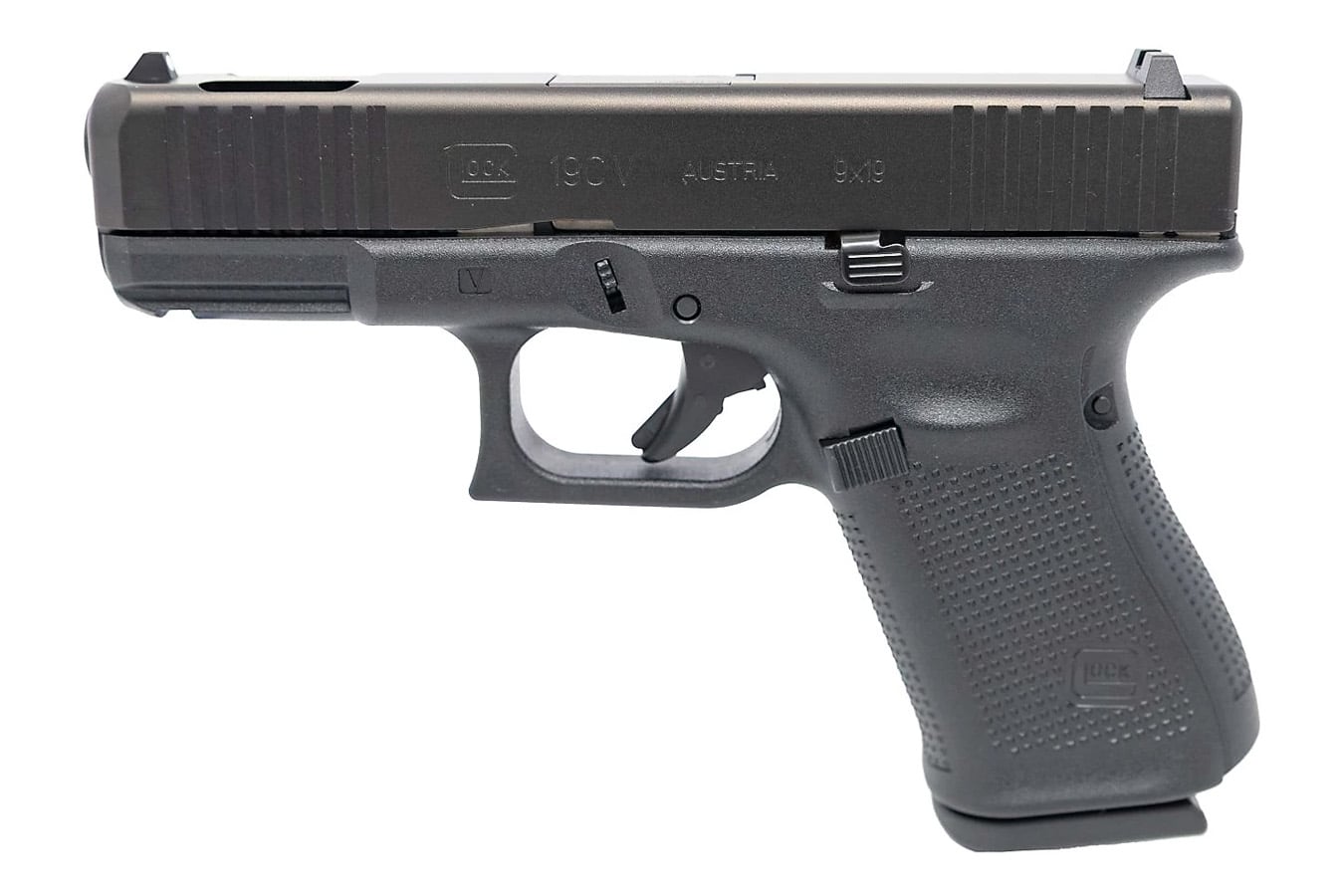 Glock 19CV 9MM Pistol with Front Serrations