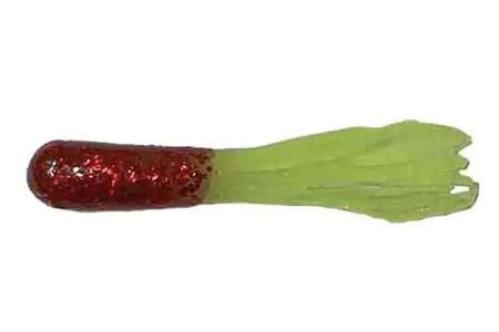 CRAPPIE TUBE-GLITTERHEAD 1.5IN@RED/CHART (50PK)