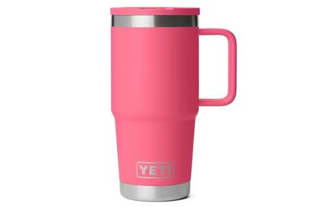 RAMBLER 20 OZ TRAVEL STRAW MUG TROPICAL PINK