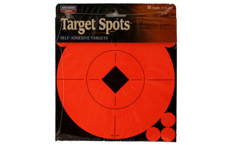 BIRCHWOOD CASEY Target Spots Self-Adhesive 6 inch Targets (Pack of 10 with 60 - 1 inch Pasters)
