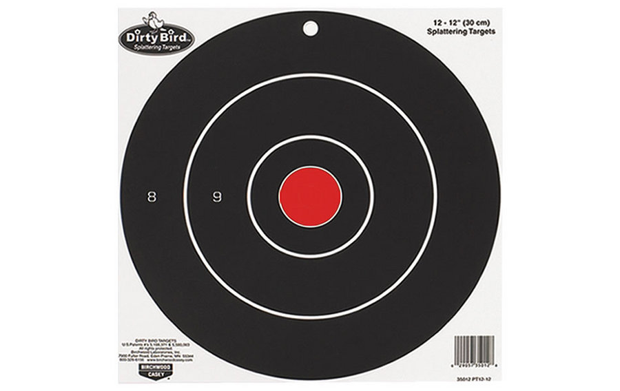 BIRCHWOOD CASEY DIRTY BIRD BULLS-EYE TARGETS 12IN. 12-PK