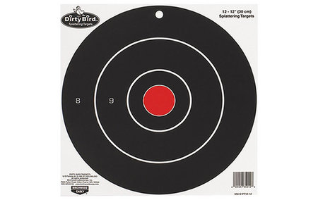 BIRCHWOOD CASEY Dirty Bird Bulls-Eye 12 inch Targets (12-Pack)