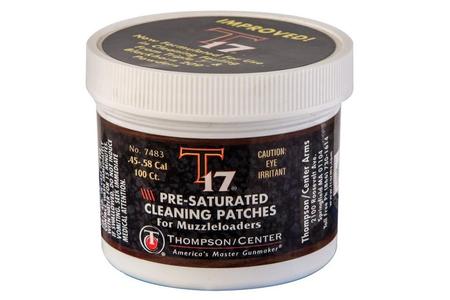T17 PRE-SATURATED 2.5IN ROUND CLEANING PATCHES, 100 CT 