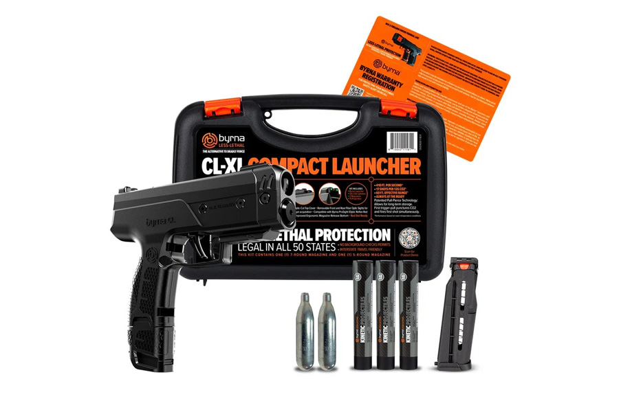 Byrna Technology CL XL Universal Kit Black 7 Round Magazine and 15 Kinetics