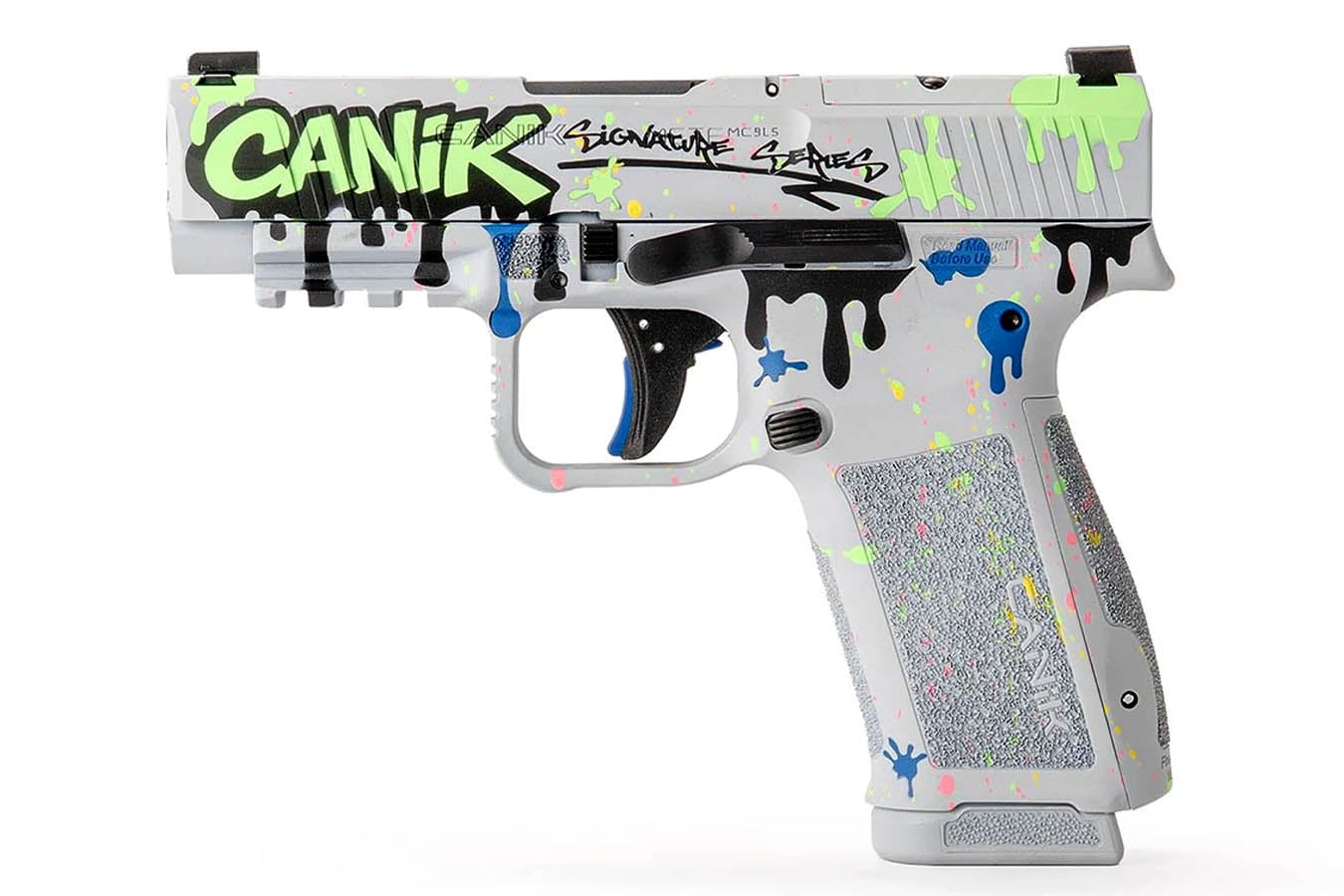 Canik METE MC9LS 9mm Signature Series Drip Optic Ready Pistol with Paint Splatter Finish