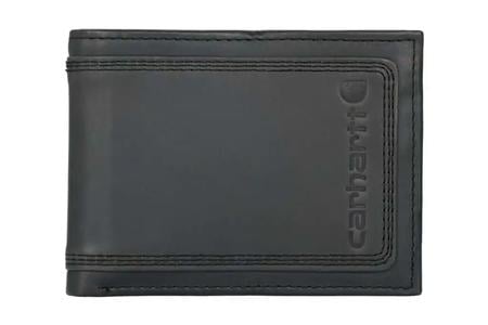 CARHARTT LEATHER TRIPLE STITCHED PASSCASE WALLET NEW