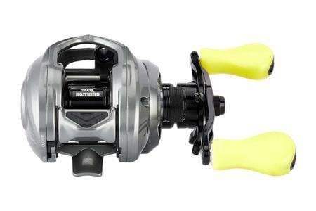  SKEET REESE ICON CASTING REEL, LEFT HAND, 7.2:1 GEAR RATIO, GUN SMOKE