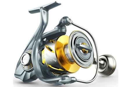  KAPSTAN ELITE SPINNING REEL, SIZE 5000, 5.7:1 GEAR RATIO, GUN METAL 