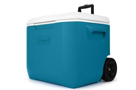 Coleman Chiller 60 Quart Cooler With Wheels - Deep Ocean exclusive deals