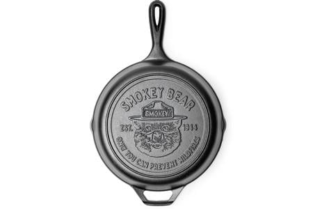 10.25 INCH SKILLET SMOKEY BEAR LOGO 